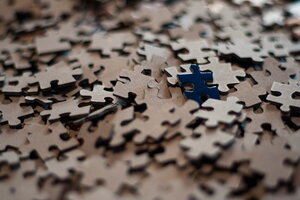 Pile of Jigsaw Puzzle Pieces