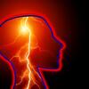 Outline of Human Head with Lightning in it