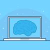 Blue Brain in a Blue Laptop screen, magic