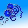 Blue Head with gears