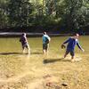 In the water